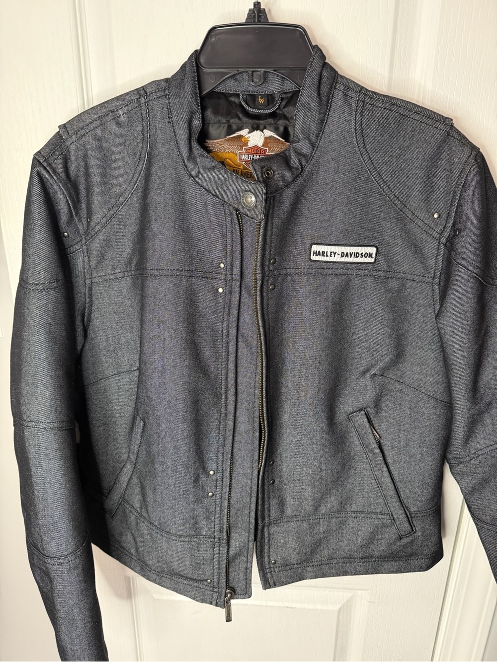 Harley-Davidson Women's Dark Gray Nylon Blend Shirt Jacket